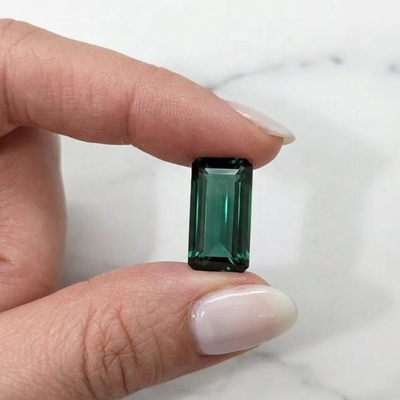 Green Emerald Stone 30–35CT, Emerald Cut , Stone for Ring Setting, Green Precious Gem, May Birthstone Gift, Jewelry Making Supply