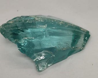 Cristal de Obsidiana Aqua Andara Bruto 475 CT, Pedra Vulcânica Natural para Cura, Proteção e Meditação dos Chakras