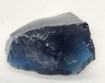 Blue Andara Obsidian Raw Gemstone 410–510 CT, Siberian Rough Crystal for Energy Healing and Meditation, Protection Stone