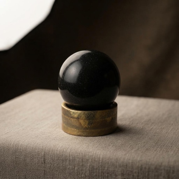 Real Black Tourmaline Sphere, Large Gemstone Orb, Protection Crystal Ball, Root Chakra Balancing Decor, Room Decor, Housewarming Crystal