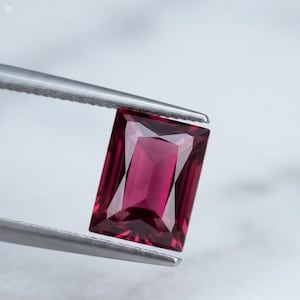 Natural red ruby cabochon with brilliant polish and rich crimson color, loose gemstone for handmade fine jewelry projects