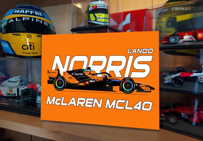 Norris 22 Racing Letters Lando Norris 2026 Mclaren MCL40 F1 Team Metal Sign F1 Gift - Etsy