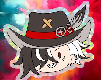 Adesivo glitterato Boothill Chibi