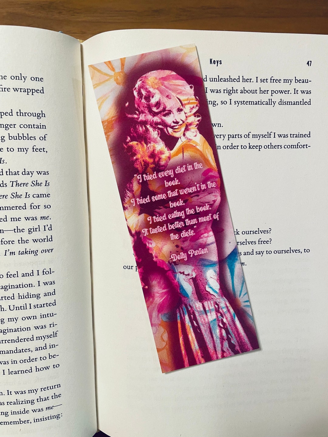 Dolly Parton Bookmark Etsy