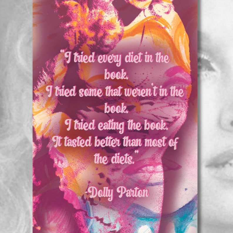 Dolly Parton Bookmark Etsy
