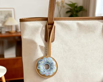 Handmade Donut Bag Charm,Cute Bag Accessory, Kawaii Donut Keychain,Gift for Her, Handbag Charm,Backpack Decoration,Purse Charm,Foodie Gift