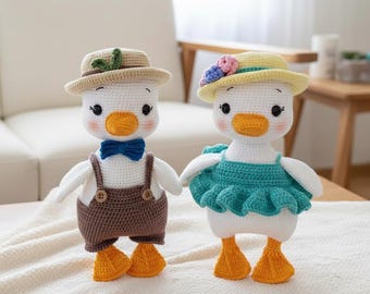 Crochet Duck Amigurumi Pattern | Handmade Plush Toy PDF (Digital Download)