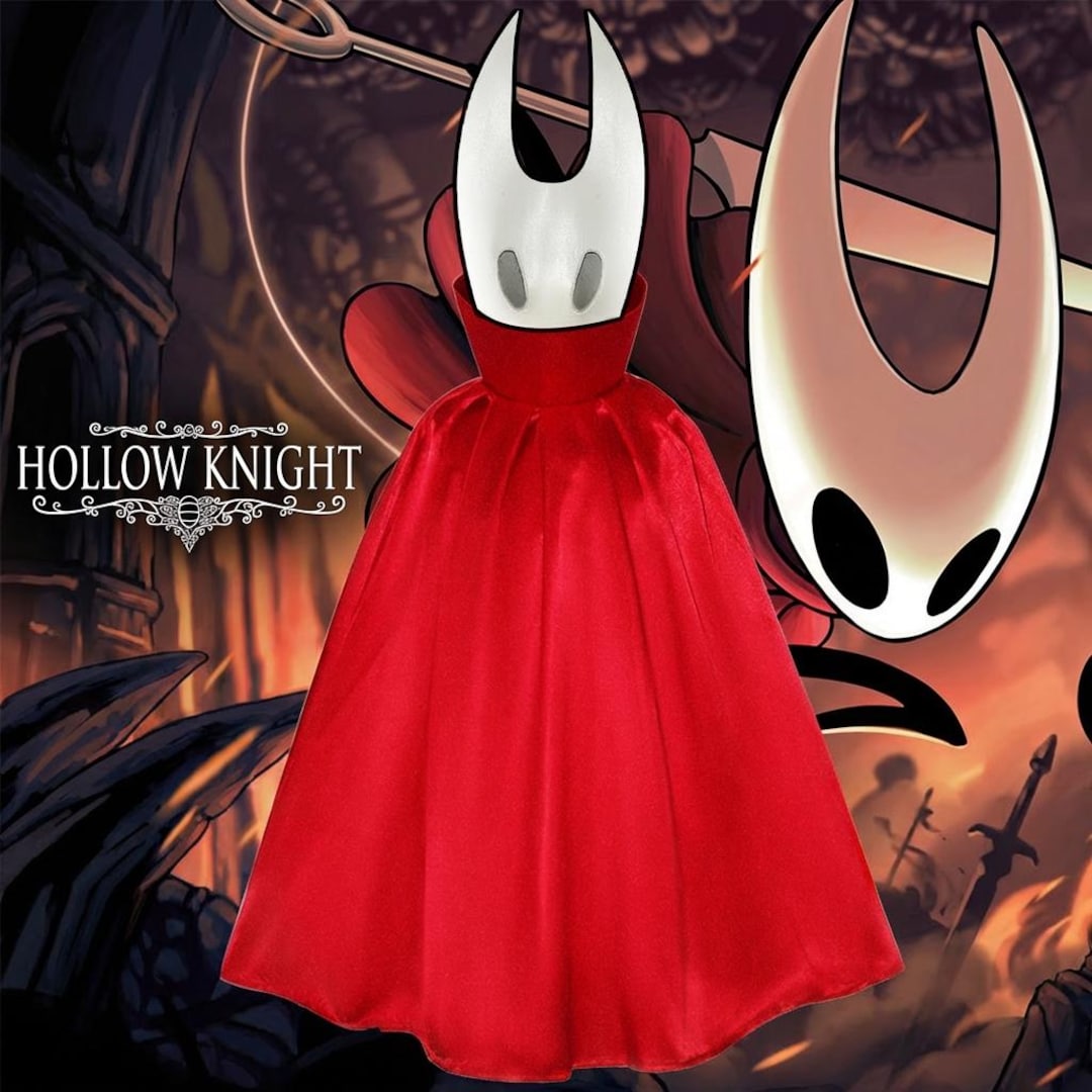 Hollow Knight Cosplay Costume Mask Cloak Set Halloween Knight Costume ...