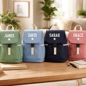 Personalised Kids Backpack with Name, Custom Children School Bag, Kids Adventure Backpack, Toddler Nursery Rucksack,Kids Back to School Gift