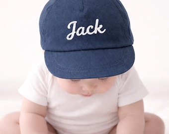 Personalised Baby Summer Hat, Custom Monogrammed Baby Hat, Embroidered Kids Name Hat, Toddler Sun Hat, Baby Girl Boy Gift, Baby Shower Gift
