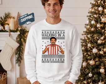 Sunderland Weihnachtspullover, Wilson Wonderland Sweatshirt, Isidor Weihnachtspullover, Fußball-Weihnachtsshirt