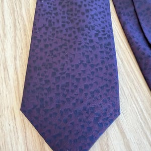 Simon Carter London Purple Silk Tie Luxury Designer Necktie 7cm Classic Elegant UK Made Style