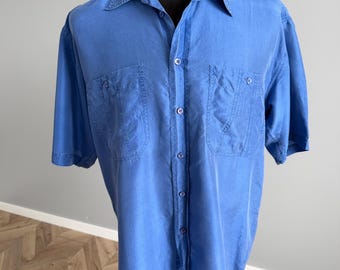 Tendenza Italy – Vintage Men’s Silk Shirt (XL)