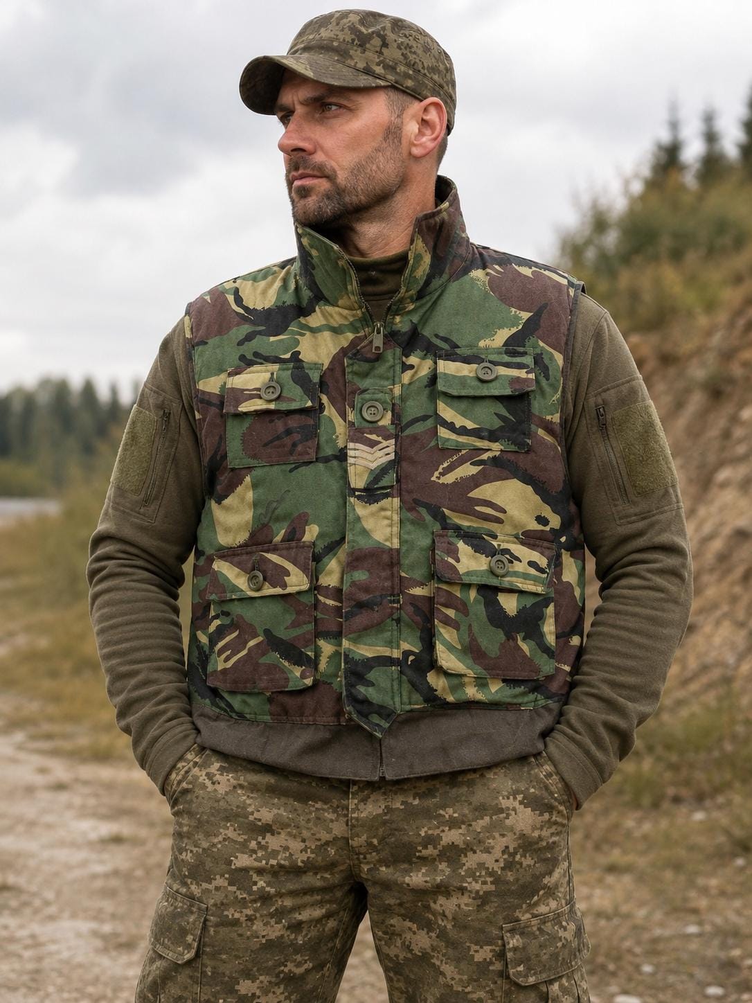 90s Military Vest - Etsy