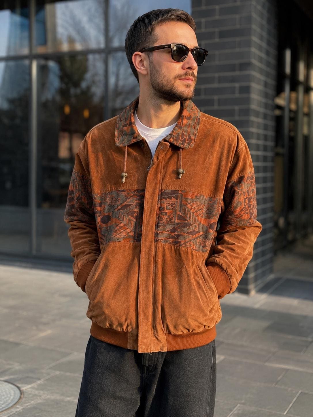 Italian Suede Bomber - Etsy