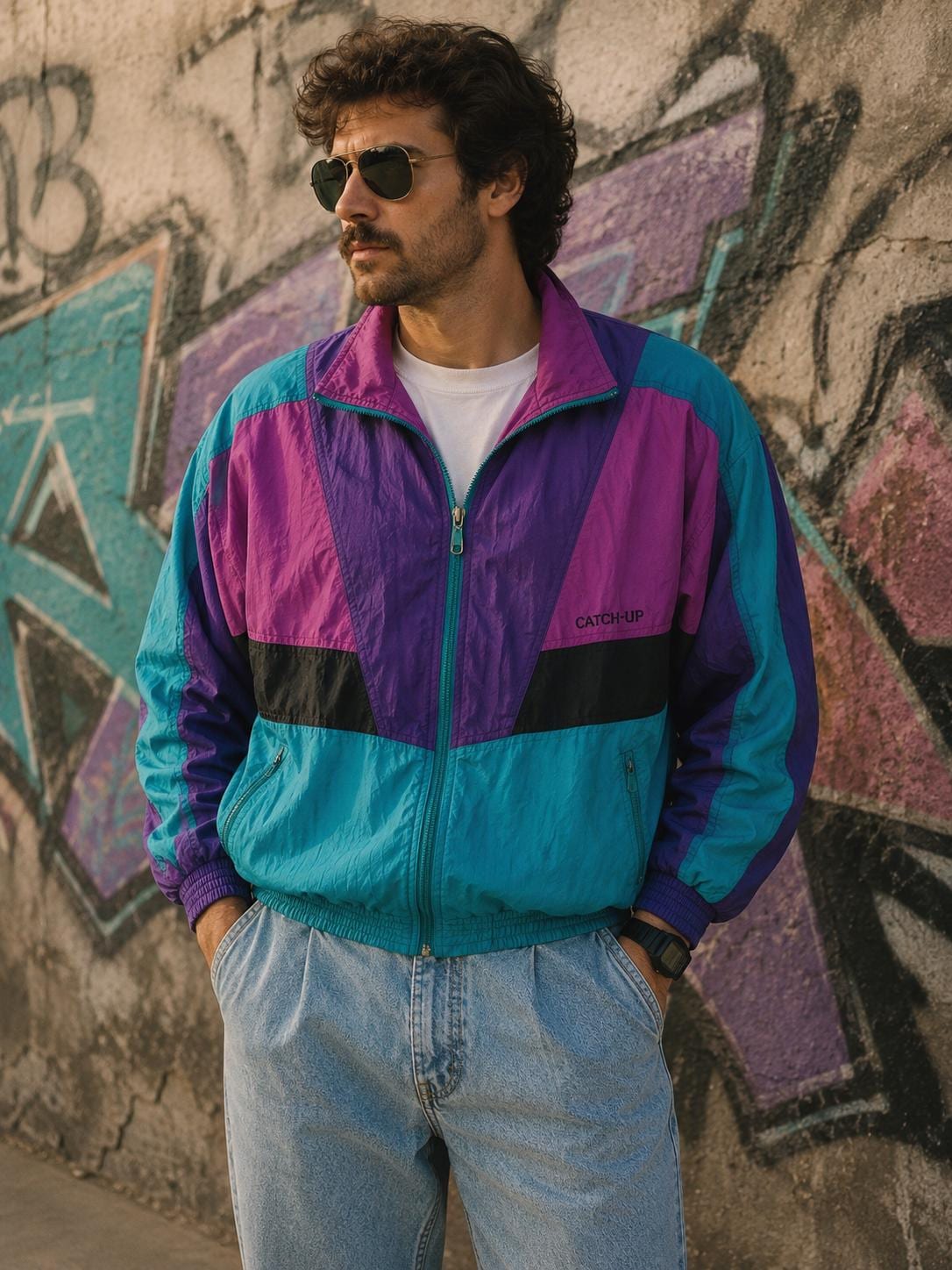 Retro windbreaker - Etsy 日本