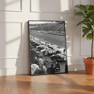 Affiche Personnalisée Le Mans 1961 – Avec Votre Message – Impression Course Auto