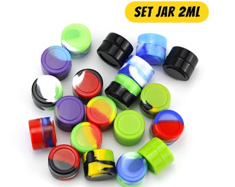 2ml Silikon Stash Glass Set - Mini Antihaft-Aufbewahrungspackung