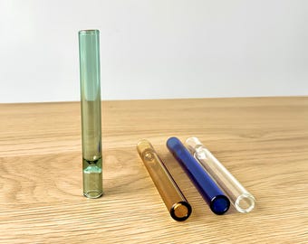 4 Inch Glas One Hitter Pfeife – Kleine Borosilikat Tabak-Taschenpfeife