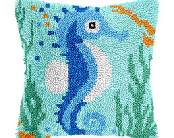 Latch Hook Kit Haima Pattern Pillowcase Diy pillowcase kits, Latch pillowcase Mother's Day gift,tapestries 16.9x16.9 in