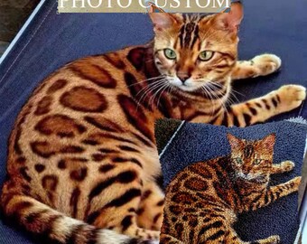 Custom Pet Photo Latch Hook Pillow Kits,DIY Latch Pillow Case Kits,Private Custom, Make Your Own Latch Kits ,World Cup gift for Dad