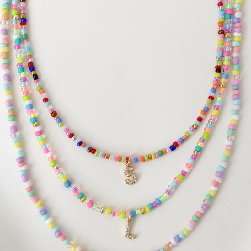 Necklace Customised Beads - Etsy