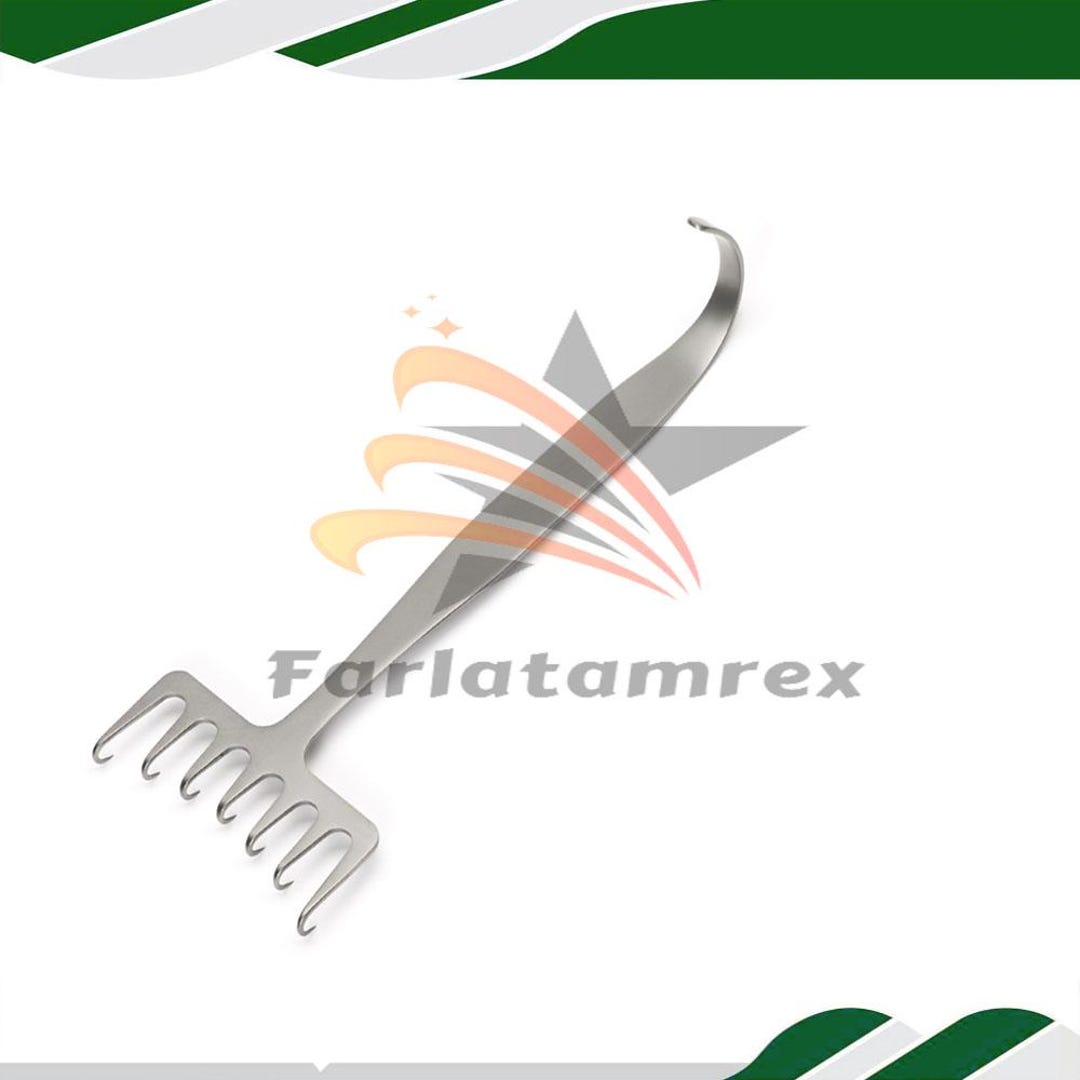 Coronal Brow Lift Retractor 18cm – 7 Prongs Stainless Steel Reusable ...