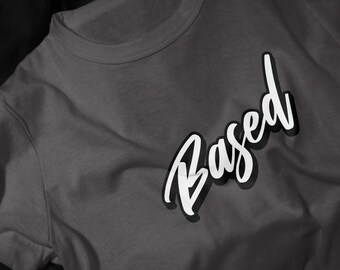 Based Script Tee | Handwritten Graphic T-Shirt