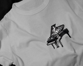 Nature Pianist T-Shirt | Piano Forest Illustration