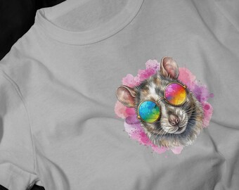 Rat with Rainbow Sunglasses T-Shirt | Collection Festival Tee