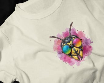 Wasp with Rainbow Sunglasses T-Shirt | Collection Festival Tee