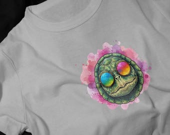 Turtle with Rainbow Sunglasses T-Shirt | Collection Festival Tee