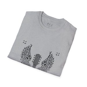 Fender Gitaarvleugels T-shirt | Guitar Birds-T-shirt, shirt muziekspeler afbeelding 9