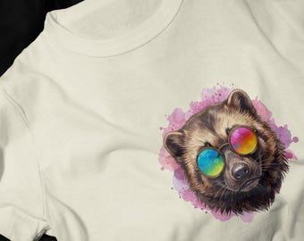 Wolverine with Rainbow Sunglasses T-Shirt | Collection Festival Tee