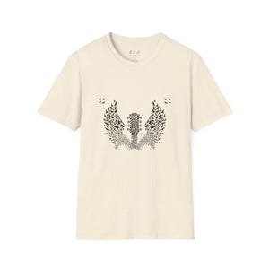 Fender Gitaarvleugels T-shirt | Guitar Birds-T-shirt, shirt muziekspeler afbeelding 4
