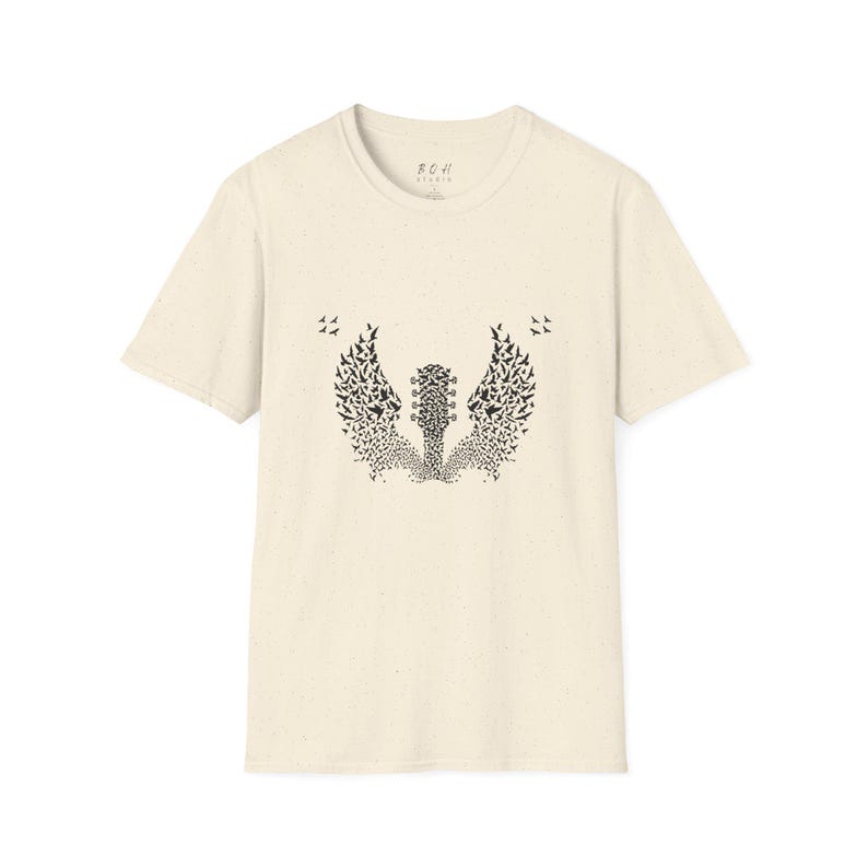 Fender Gitaarvleugels T-shirt | Guitar Birds-T-shirt, shirt muziekspeler afbeelding 4