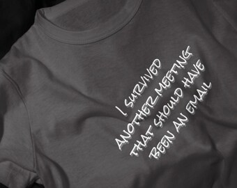 I Survived Another Meeting That Should Have Been An Email T-Shirt