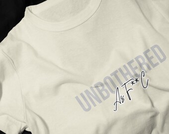 Unbothered Script Logo T-Shirt | Casual Statement Tee