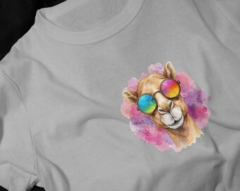 Dromendar with Rainbow Sunglasses T-Shirt | Collection Festival Tee