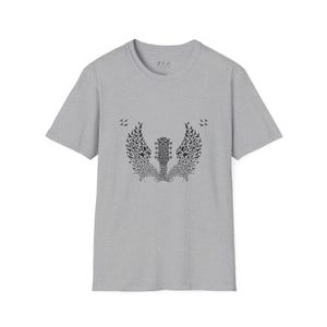Fender Gitaarvleugels T-shirt | Guitar Birds-T-shirt, shirt muziekspeler afbeelding 5