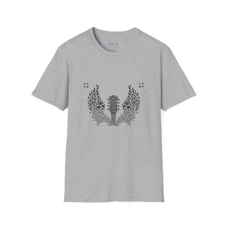 Fender Gitaarvleugels T-shirt | Guitar Birds-T-shirt, shirt muziekspeler afbeelding 5