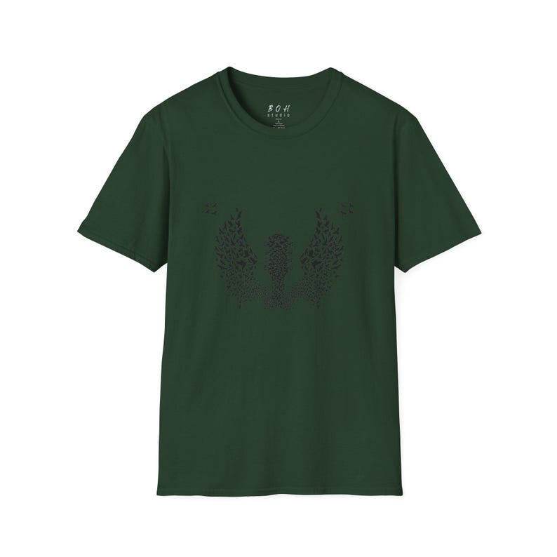 Fender Gitaarvleugels T-shirt | Guitar Birds-T-shirt, shirt muziekspeler afbeelding 8