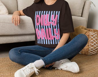 T-shirt a righe Dilly Dally / Top estivo casual retrò