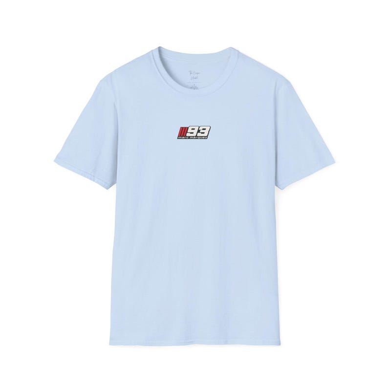 Marc Marquez 93 T-Shirt | MotoGP Racing Shirt | Gift for MM93 Fan Light Blue