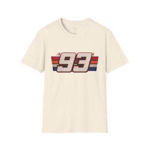 Marc Marquez 93 T-Shirt | MotoGP Racing Shirt | MM93 Fan Tee Unisex Shirt Natural