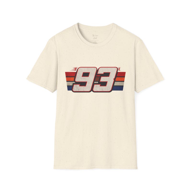 Marc Marquez 93 T-Shirt | MotoGP Racing Shirt | MM93 Fan Tee Unisex Shirt Natural