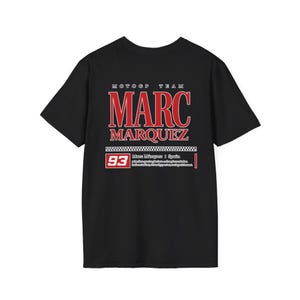 Marc Marquez MotoGP Racing Graphic T-Shirt, Motorsport Apparel Tee image 11