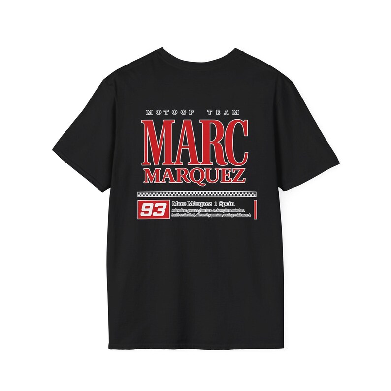 Marc Marquez MotoGP Racing Graphic T-Shirt, Motorsport Apparel Tee image 11
