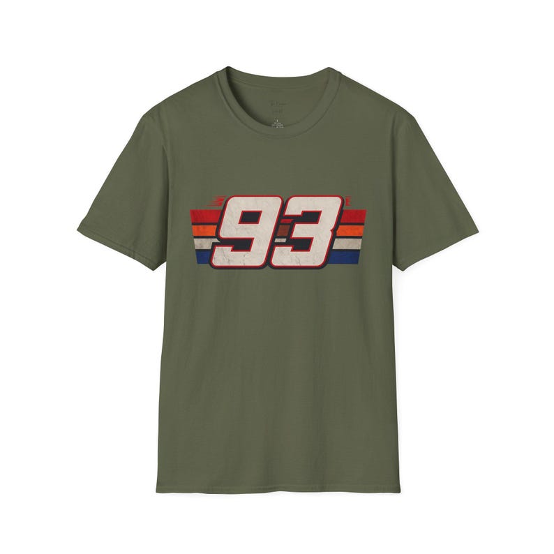 Marc Marquez 93 T-Shirt | MotoGP Racing Shirt | MM93 Fan Tee Unisex Shirt Military Green