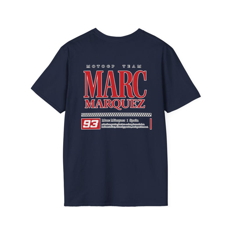 Marc Marquez MotoGP Racing Graphic T-Shirt, Motorsport Apparel Tee image 12